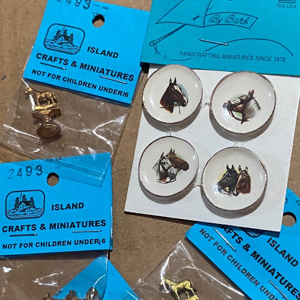 Horse lover Miniature 1:12 scale Craft Set